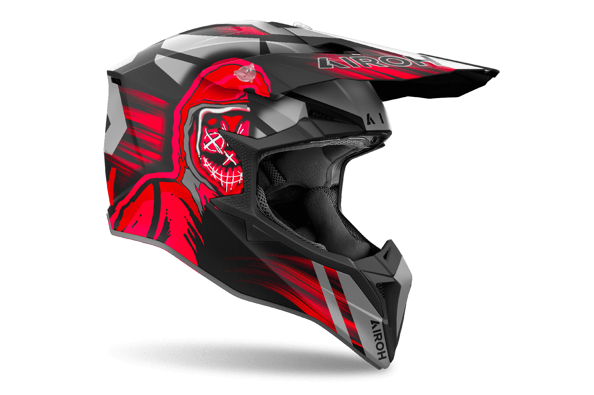 Casco para Moto Airoh Wraaap Cyber Red Matt